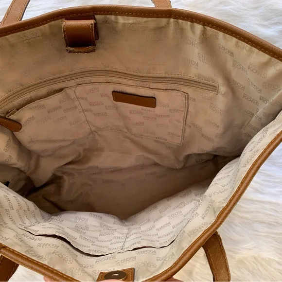 Michael Kors Jet Set Travel Large Tote - Navy/White Colorblock - Picture 8 of 11